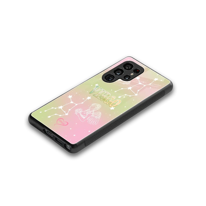 Virgo Aura stylish phone case for samsung galaxy s25 ultra | glossy glass and slim fit