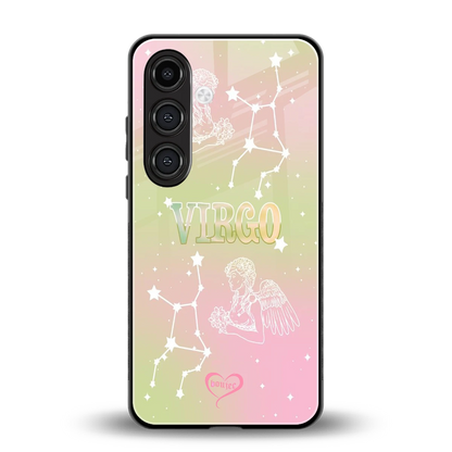 Virgo Aura back phone cover | glass case for samsung galaxy s24