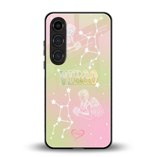 Virgo Aura back phone cover | glass case for samsung galaxy s24