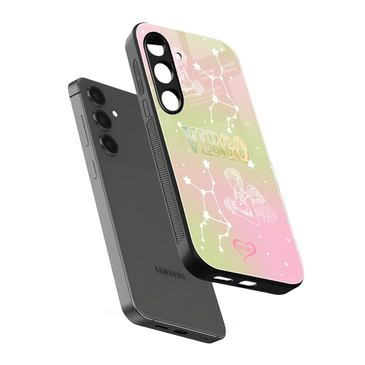 Virgo Aura sleek samsung galaxy s23 plus cover with tempered glass back and TPU edges