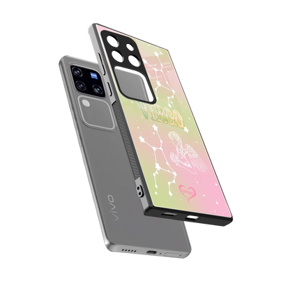 Virgo Aura sleekvivo v30 pro cover with tempered glass back and TPU edges