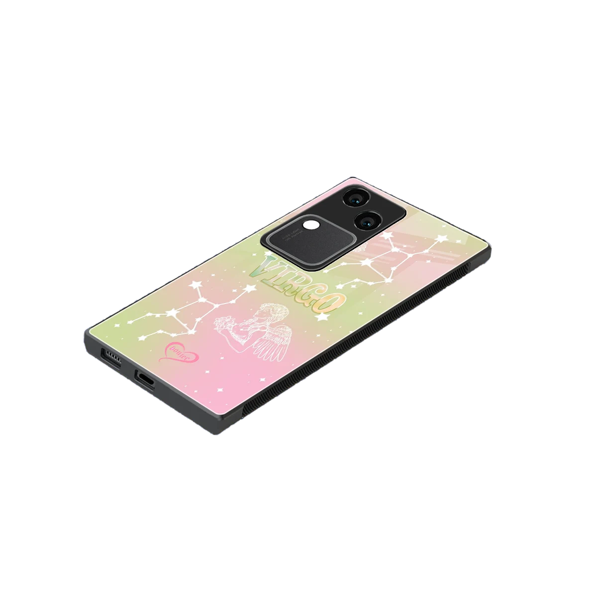 Virgo Aura stylish phone case for vivo v30 | glossy glass and slim fit
