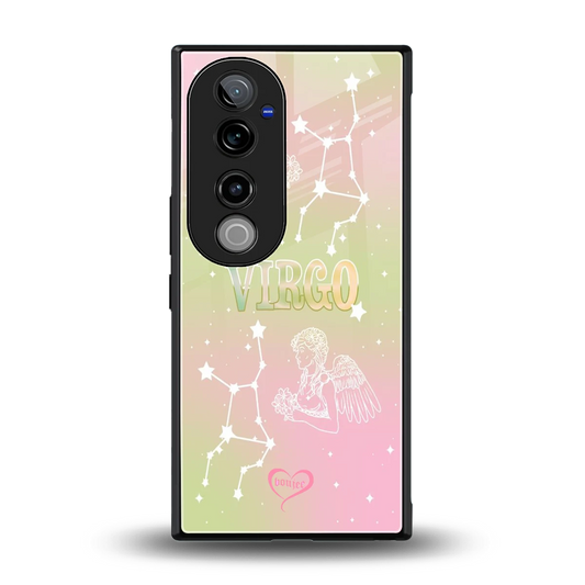 Virgo Aura back phone cover | glass case for vivo v40 pro
