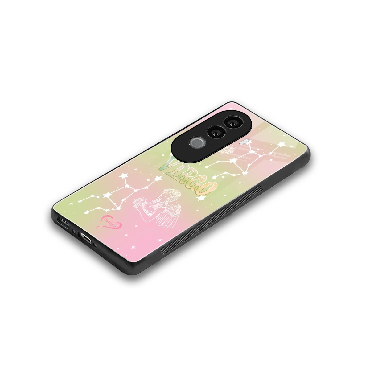 Virgo Aura stylish phone case for vivo v40e | glossy glass and slim fit