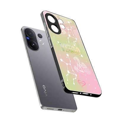 Virgo Aura sleek vivo v60 cover with tempered glass back and TPU edges