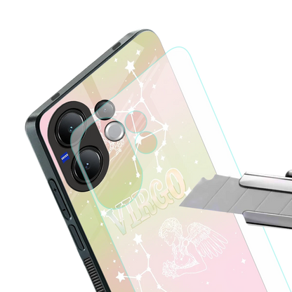Virgo Aura stylish phone case for vivo v60 | glossy glass and slim fit