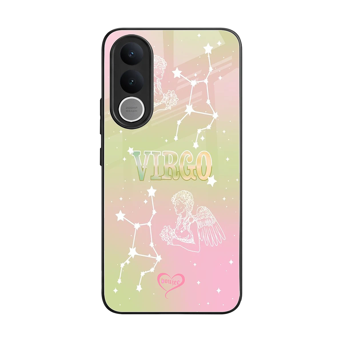 Virgo Aura back phone cover | glass case for vivo v70 fe