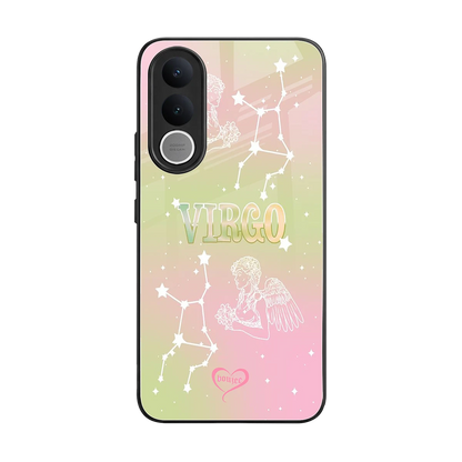 Virgo Aura back phone cover | glass case for vivo v70 fe