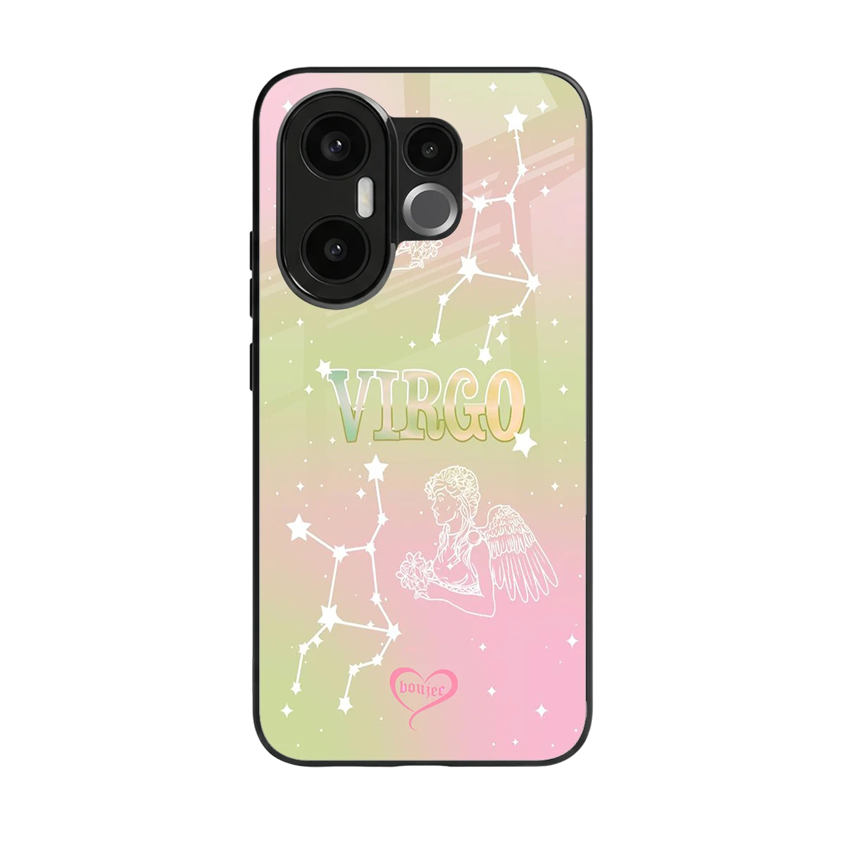 Virgo Aura back phone cover | glass case for vivo x200 fe