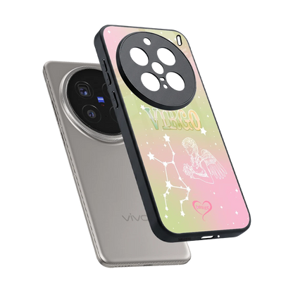Virgo Aura sleek vivo x200 pro cover with tempered glass back and TPU edges