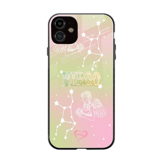 Virgo Aura back phone cover | glass case for iphone 12