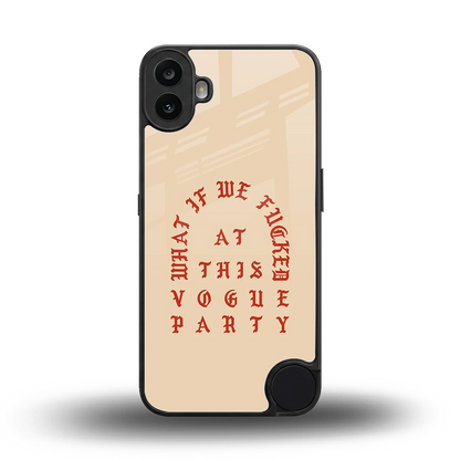 Vogue Party back phone cover | glass case for cmf nothing phone 1
