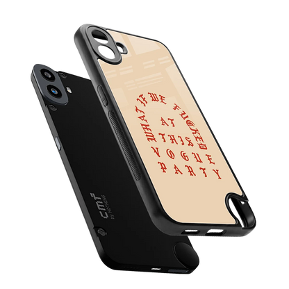 Vogue Party sleek cmf nothing phone 1 cover with tempered glass back and TPU edges