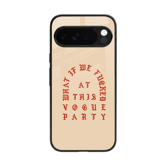 Vogue Party back phone cover | glass case for google pixel 10 pro xl