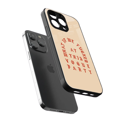 Vogue Party sleek iphone 15 pro max cover with tempered glass back and TPU edges