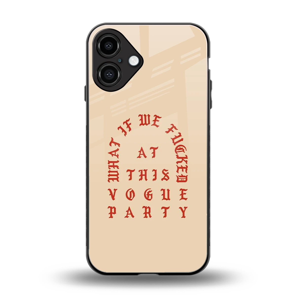 Vogue Party back phone cover | glass case for iphone 16 plus