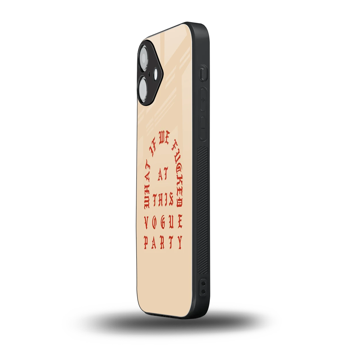 Vogue Party iphone 16 plus mobile cover | shockproof glass phone case