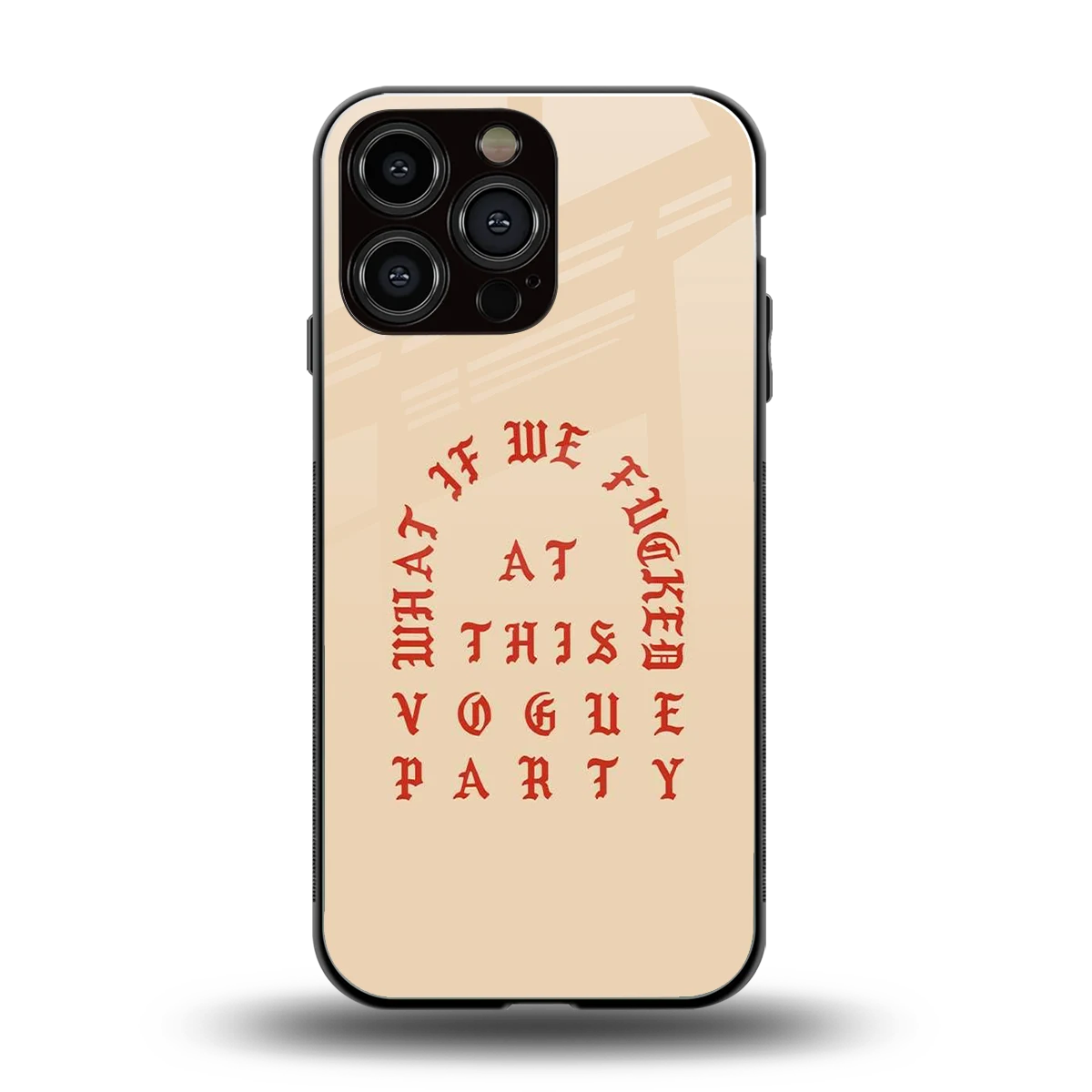 Vogue Party back phone cover | glass case for iphone 16 pro max