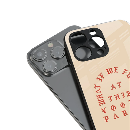 Vogue Party stylish phone case for iphone 7 | glossy glass and slim fit