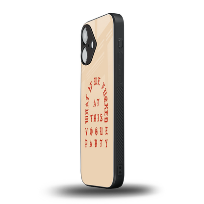 Vogue Party Phone Case for Iphone 16 | Glass Case