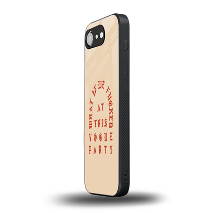 Vogue Party iphone 16e mobile cover | shockproof glass phone case