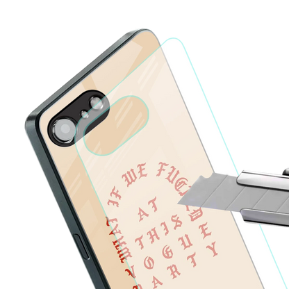 Vogue Party stylish phone case for iphone 16e | glossy glass and slim fit