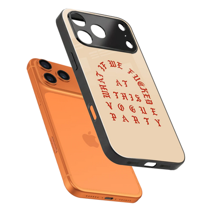 Vogue Party sleek iphone 17 pro cover with tempered glass back and TPU edges