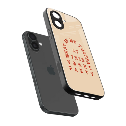 Vogue Party sleek iphone 17 cover with tempered glass back and TPU edges