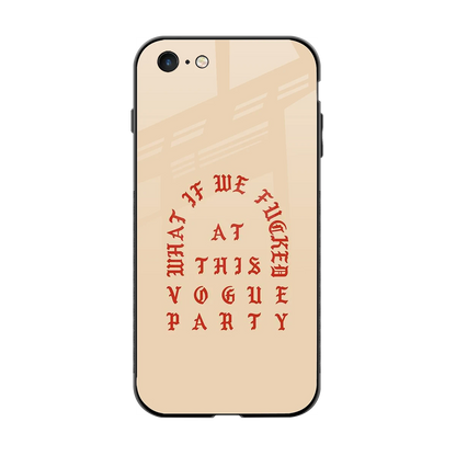 Vogue Party back phone cover | glass case for iphone 6s plus