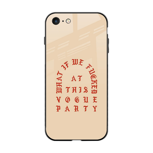 Vogue Party back phone cover | glass case for iphone 7