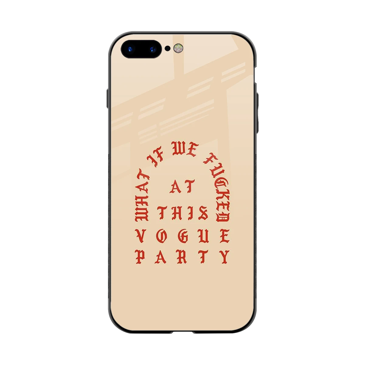 Vogue Party back phone cover | glass case for iphone 8 plus