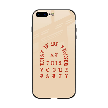 Vogue Party back phone cover | glass case for iphone 8 plus
