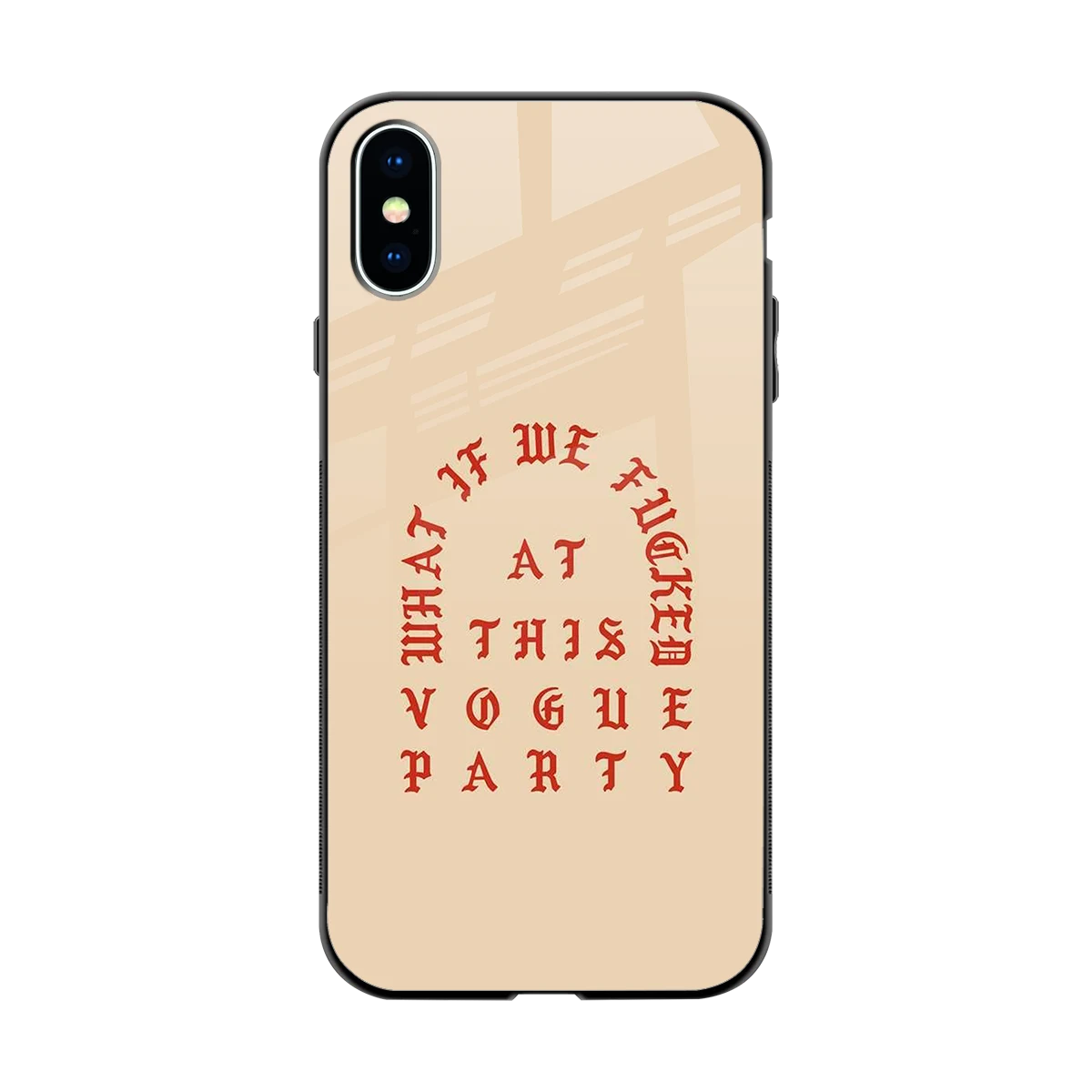 Vogue Party back phone cover | glass case for iphone xs