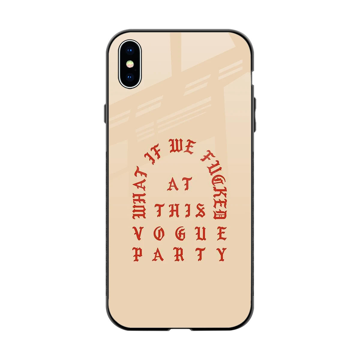 Vogue Party back phone cover | glass case for iphone xs max