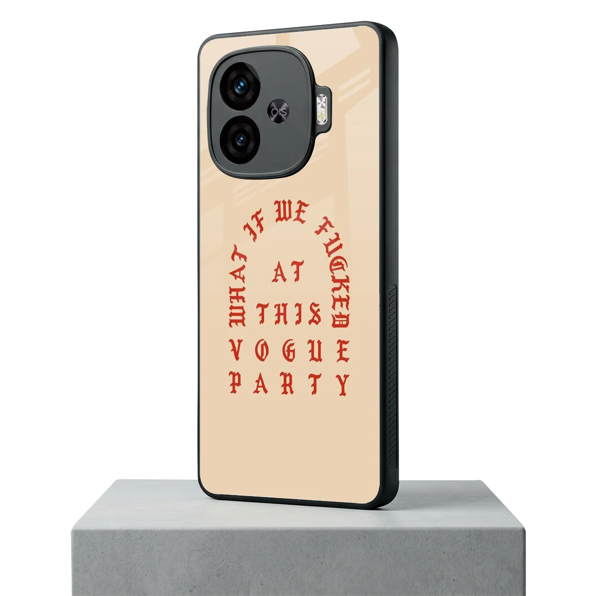 Vogue Party iqoo neo 10r 5g mobile cover | shockproof glass phone case
