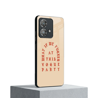 Vogue Party motorola edge 40 neo 5g mobile cover | shockproof glass phone case