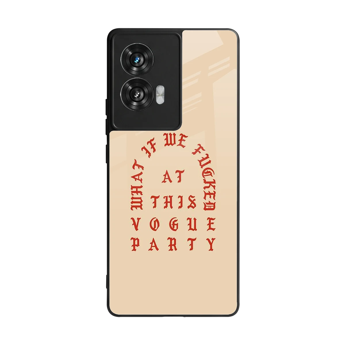 Vogue Party back phone cover | glass case for motorola edge 50 fusion