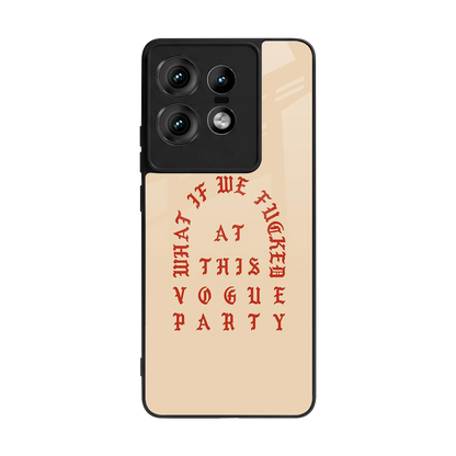 Vogue Party back phone cover | glass case for motorola edge 50 pro