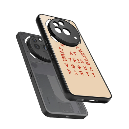 Vogue Party sleek nothing phone 3a pro cover with tempered glass back and TPU edges