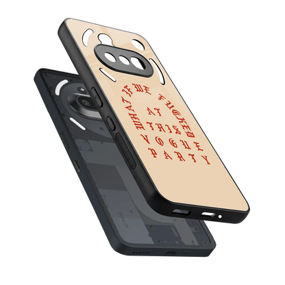 Vogue Party sleek nothing phone 3a cover with tempered glass back and TPU edges
