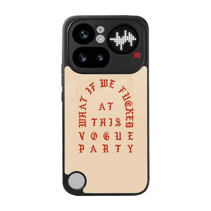Vogue Party back phone cover | glass case for nothing phone 4a pro
