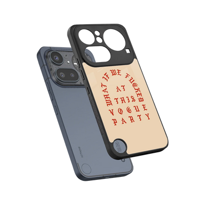 Vogue Party sleek nothing phone 4a pro cover with tempered glass back and TPU edges