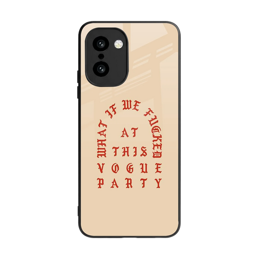 Vogue Party back phone cover | glass case for oneplus 15r