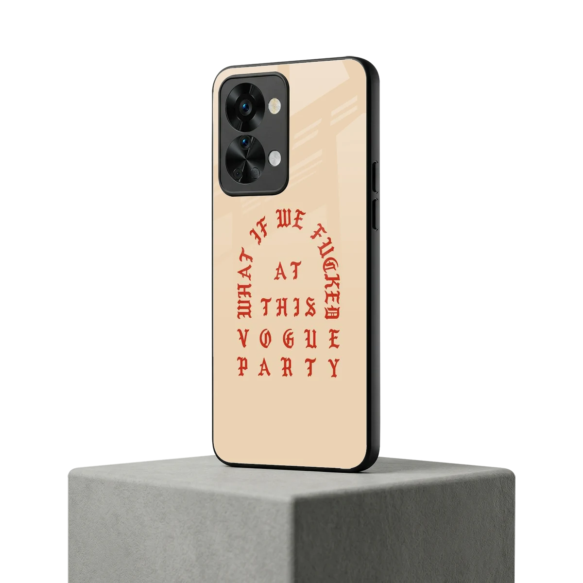 Vogue Party oneplus nord 2t mobile cover | shockproof glass phone case