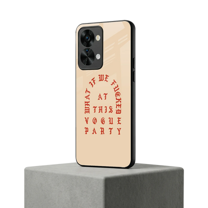 Vogue Party oneplus nord 2t mobile cover | shockproof glass phone case