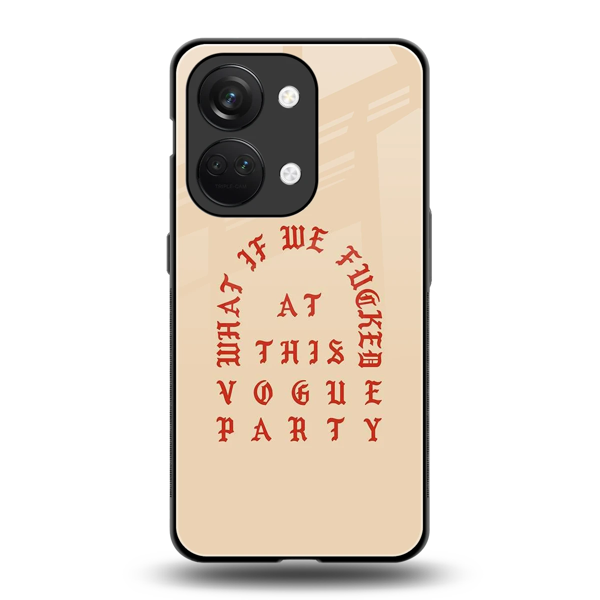 Vogue Party back phone cover | glass case for oneplus nord 3