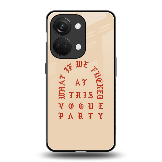 Vogue Party back phone cover | glass case for oneplus nord 3