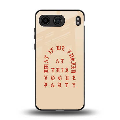 Vogue Party back phone cover | glass case for oneplus nord 4