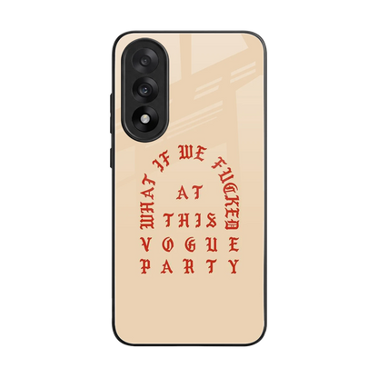 Vogue Party back phone cover | glass case for oneplus nord 5
