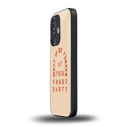 Vogue Party oneplus nord ce 3 mobile cover | shockproof glass phone case